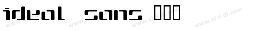 ideal sans字体转换